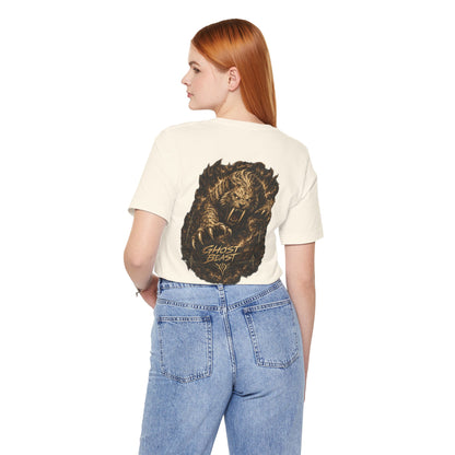 Ghost Beast Graphic Tee – Roaring Tiger Back Print