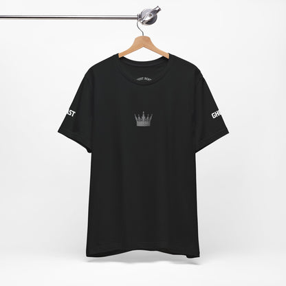 Street Wear Short Sleeve T-Shirt, White Crown, Ghost Beast