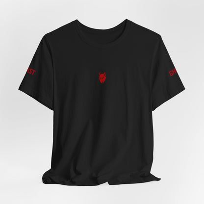 "Blood in the Water" graphic t-shirt with aggressive lettering, Ghost Beast